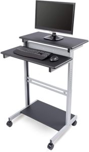 Mobile Standing Desk Computer Workstation