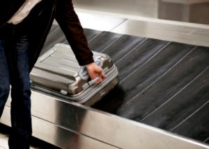 bag on conveyor belt