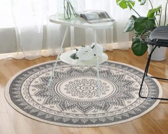 lovely round floor carpet